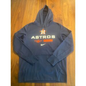 Nike Men's Dark Blue Houston Astros H-Town Long Sleeve Pullover Hoodie Medium